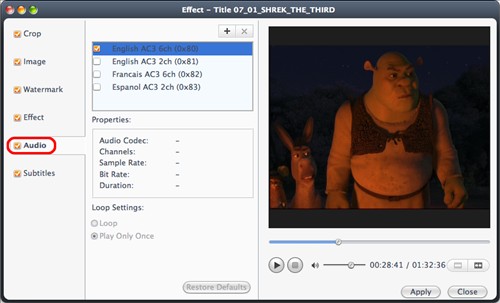 Add background music to video