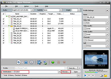 How to clip DVD segments