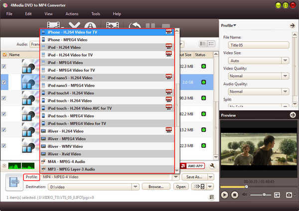 How to convert DVD to MPEG-4
