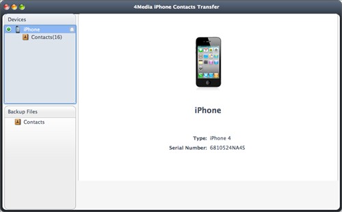 transfer Contacts from iphone to Mac