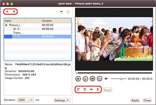 Edit Merged Picture Item