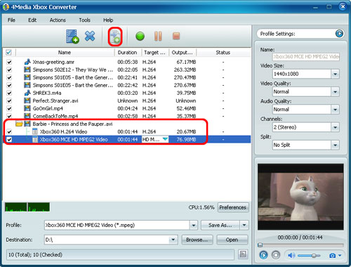 Convert Videos to Xbox 360 format