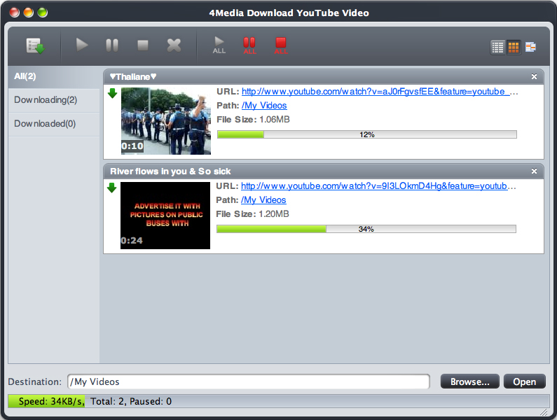 4Media Download YouTube Video for Mac