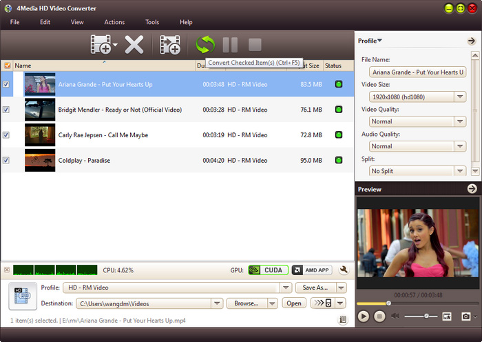 4Media HD Video Converter