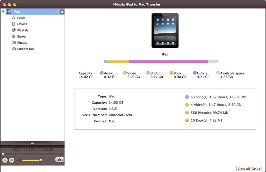 4Media iPad to Mac Transfer