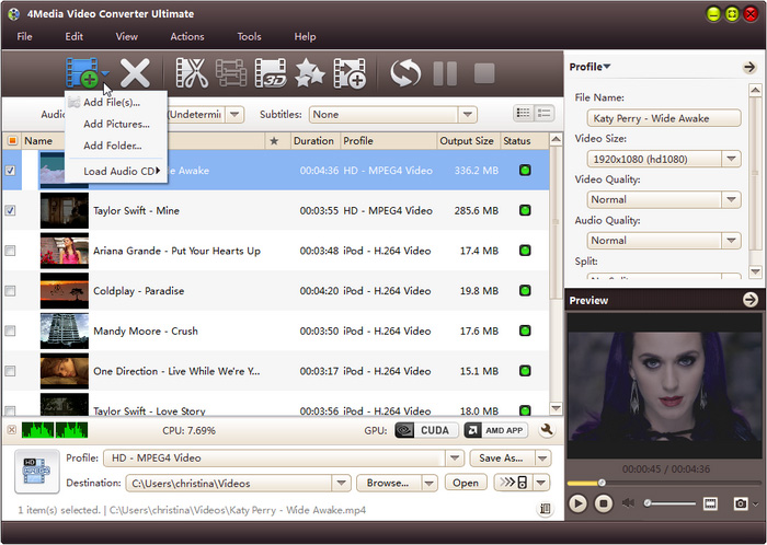 4Media Video Converter Ultimate