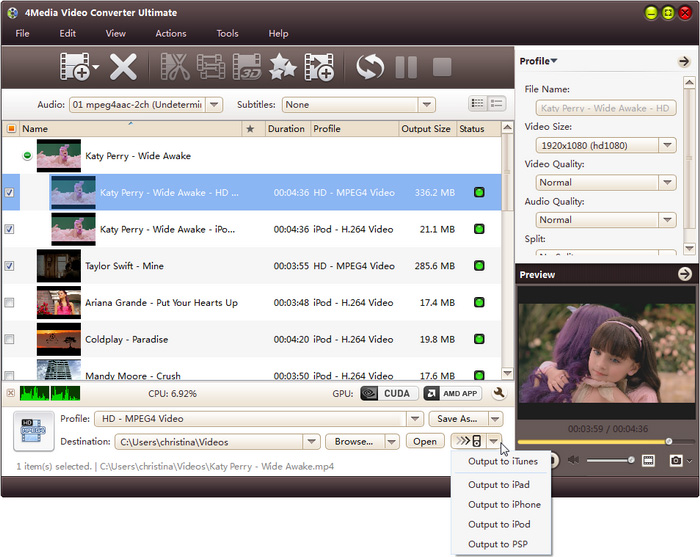 4Media Video Converter Ultimate