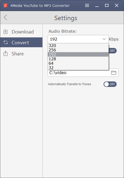 4Media YouTube to MP3 Converter